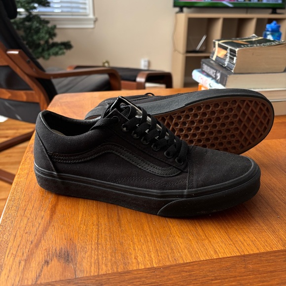 VANS Old Skool Canvas Shoes (Black) - Men’s 8 / Women’s 9.5 - Picture 7 of 7